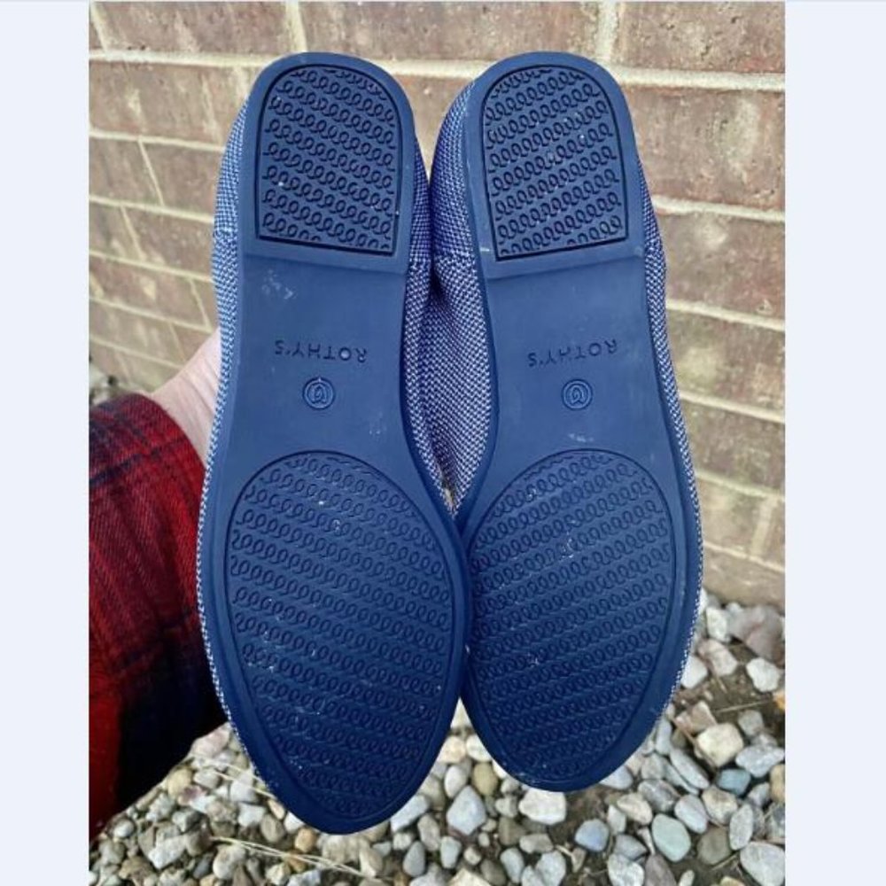 ROTHYS Women’s Retired The Flat Indigo Round Toe Flats Size US 8 - Picture 4 of 7